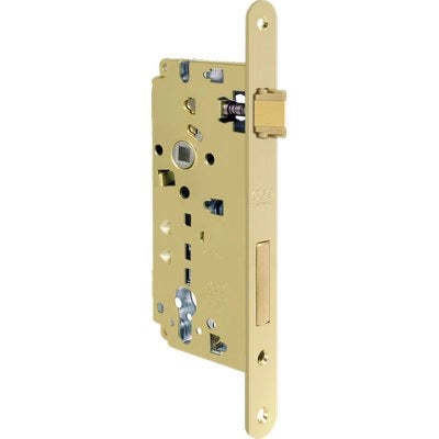 SERRATURA LEGNO INFILARE 80851 AGB  B.T OTTONATO F.MM 22 F.SAGOM M2+SCR+Q8 E.MM 40