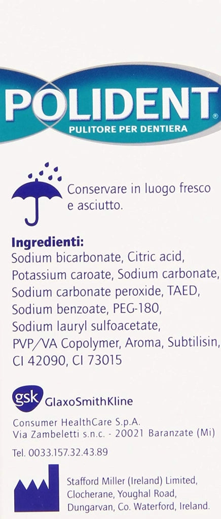 POLIDENT TABS PULITORE PER PROTESI TRIPLA FRESCHEZZA 36 CAPSULE EFFERVESCENTI