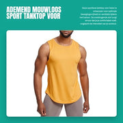 Maglietta sportiva senza maniche per uomo - T-shirt per allenamento - Maglietta per bodybuilding - Top sportivo per uomo - Maglietta per fitness - Disegno comodo