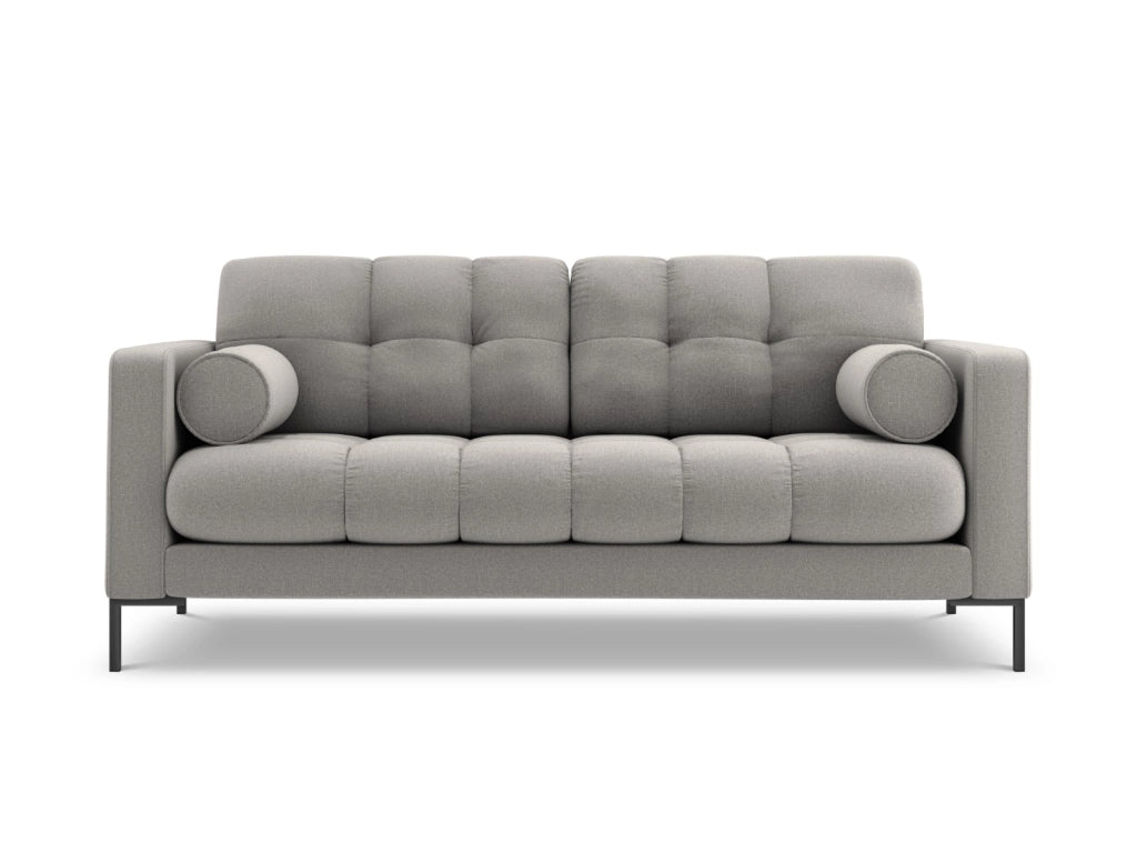 Cosmopolitan Design - Divano "Bali" 3 posti in tessuto strutturato grigio chiaro 