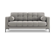 Cosmopolitan Design - Divano "Bali" 3 posti in tessuto strutturato grigio chiaro 