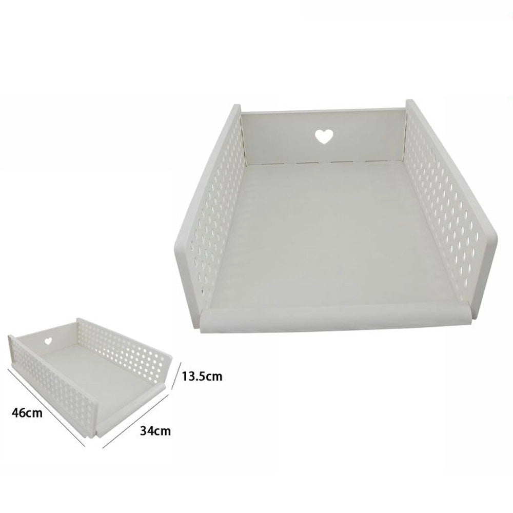 Trade Shop - Cestino Portaoggetti Organizer Rettangolare Cesto Portatutto Scatola 34x46x13.5 -