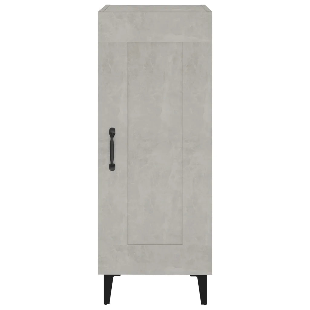 Credenza Grigio Cemento 34,5x34x90 cm in Legno Multistrato 812424