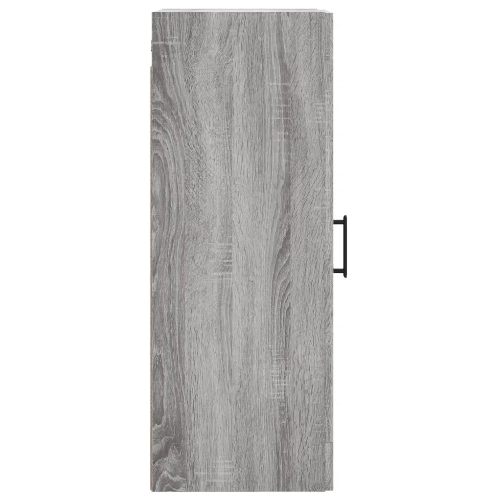 Mobile a Parete Grigio Sonoma 34,5x34x90 cm Legno Multistrato 830514