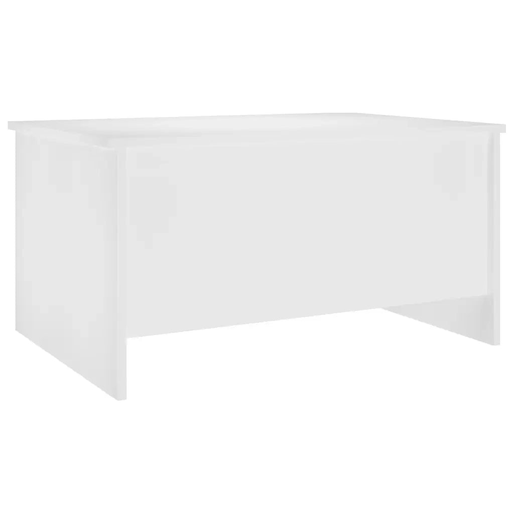 Tavolino da Salotto Bianco 80x55,5x41,5 cm in Legno Multistrato