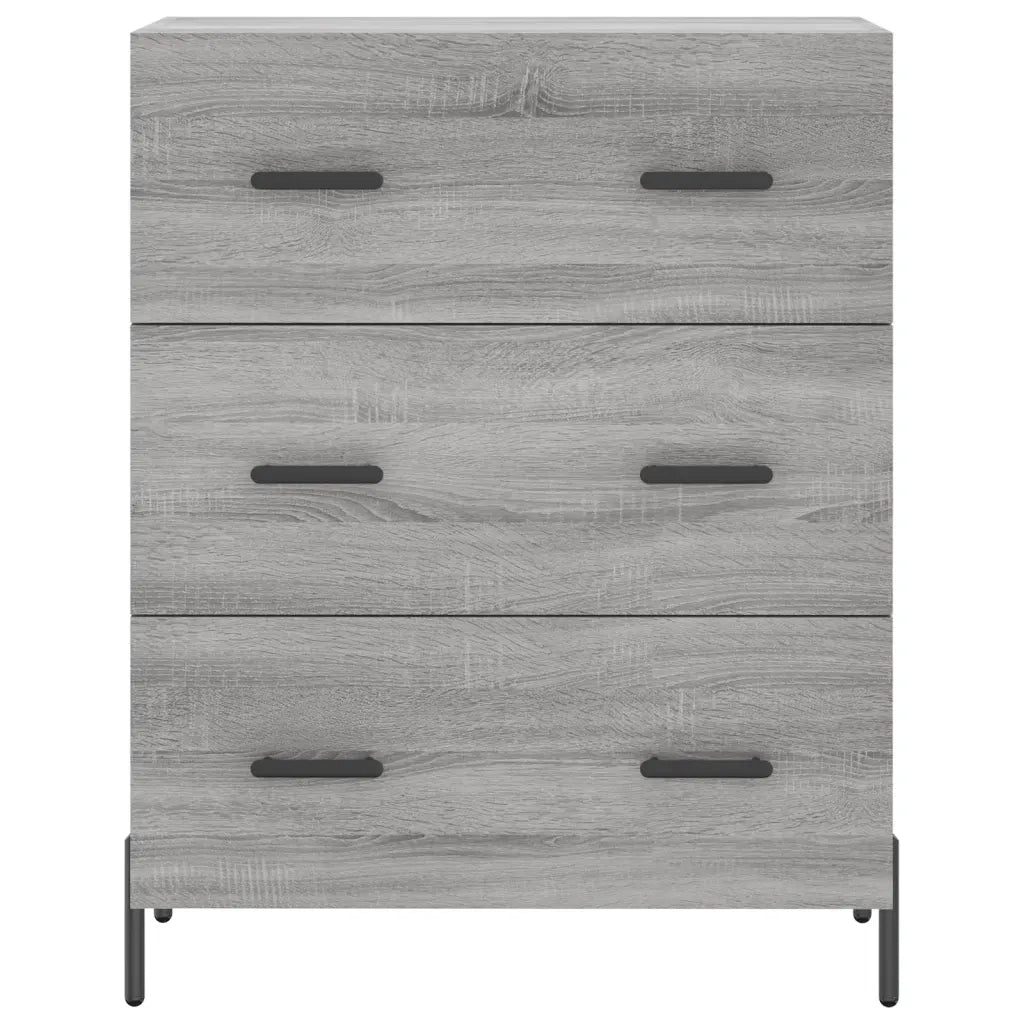 Credenza Grigio Sonoma 69,5x34x90 cm in Legno Multistrato 827866