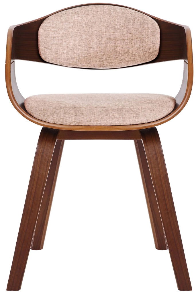 Sedia Kingston in Tessuto Noce/crema