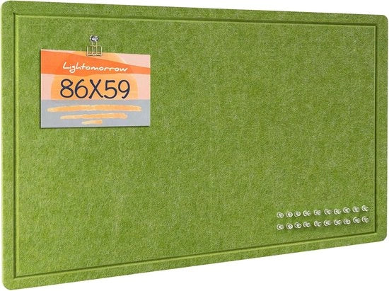 Pannello Decorativo per Parete - Alternativa Decorativa - 1 pezzo - Verde Foglia - Velluto - 86 x 59 cm