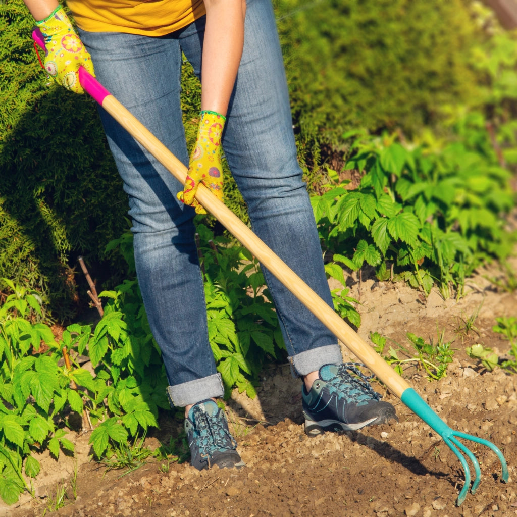 KADAX Coltivatore manuale per terreno, allentatore per giardino, 140 cm di terra, artigli robusti