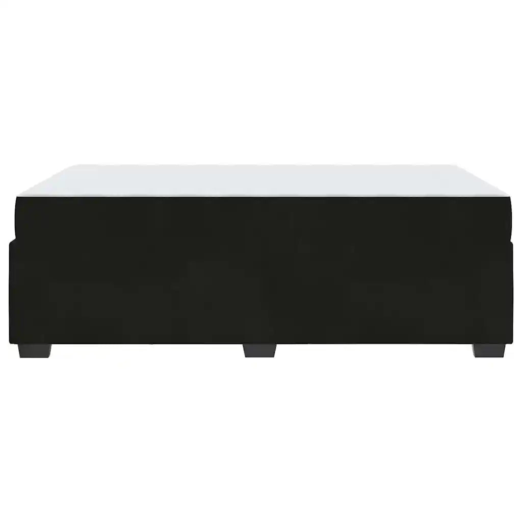 vidaXL Struttura letto con materasso Nero 120 x 190 cm Velluto