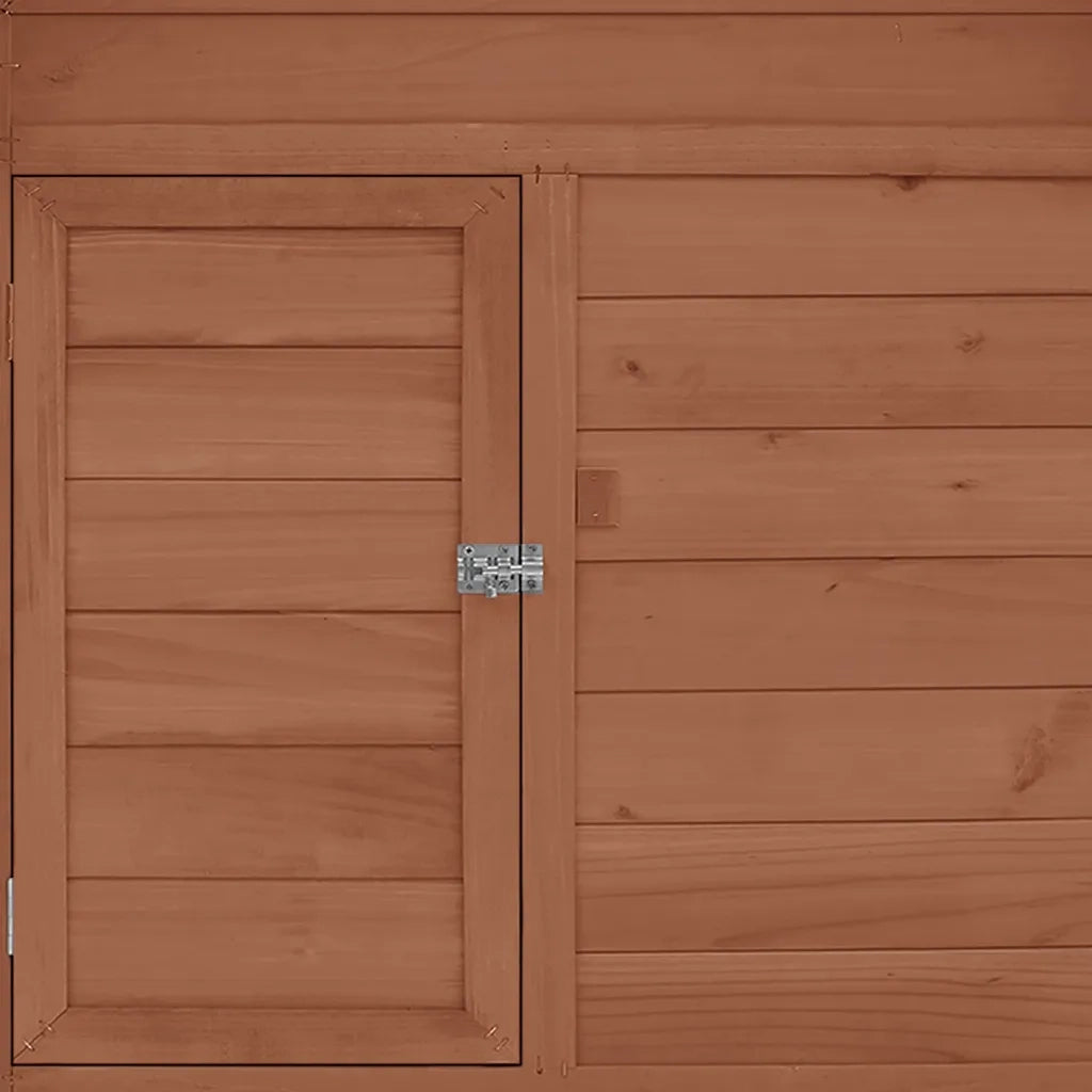 Pollaio Moka e Bianco 150x96x110 cm Legno Massello di Abete CFW1254502