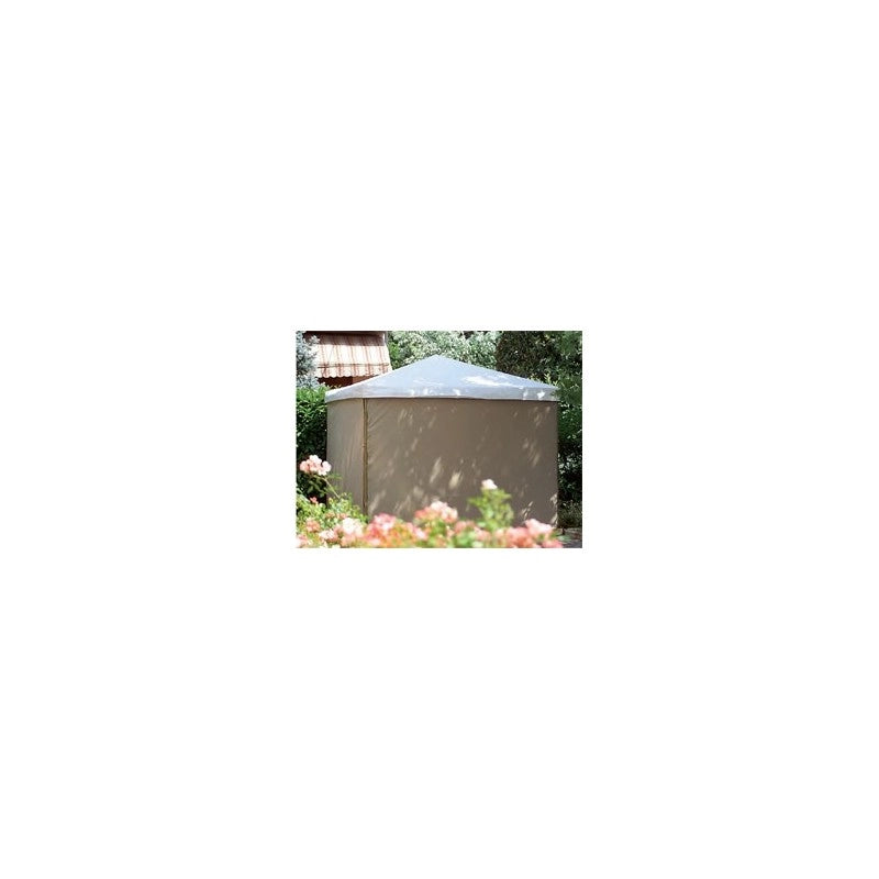 Teli kit per chiusura 4 lati gazebo 300×300 cm in TNT - copertura laterale protezione outdoor party giardino