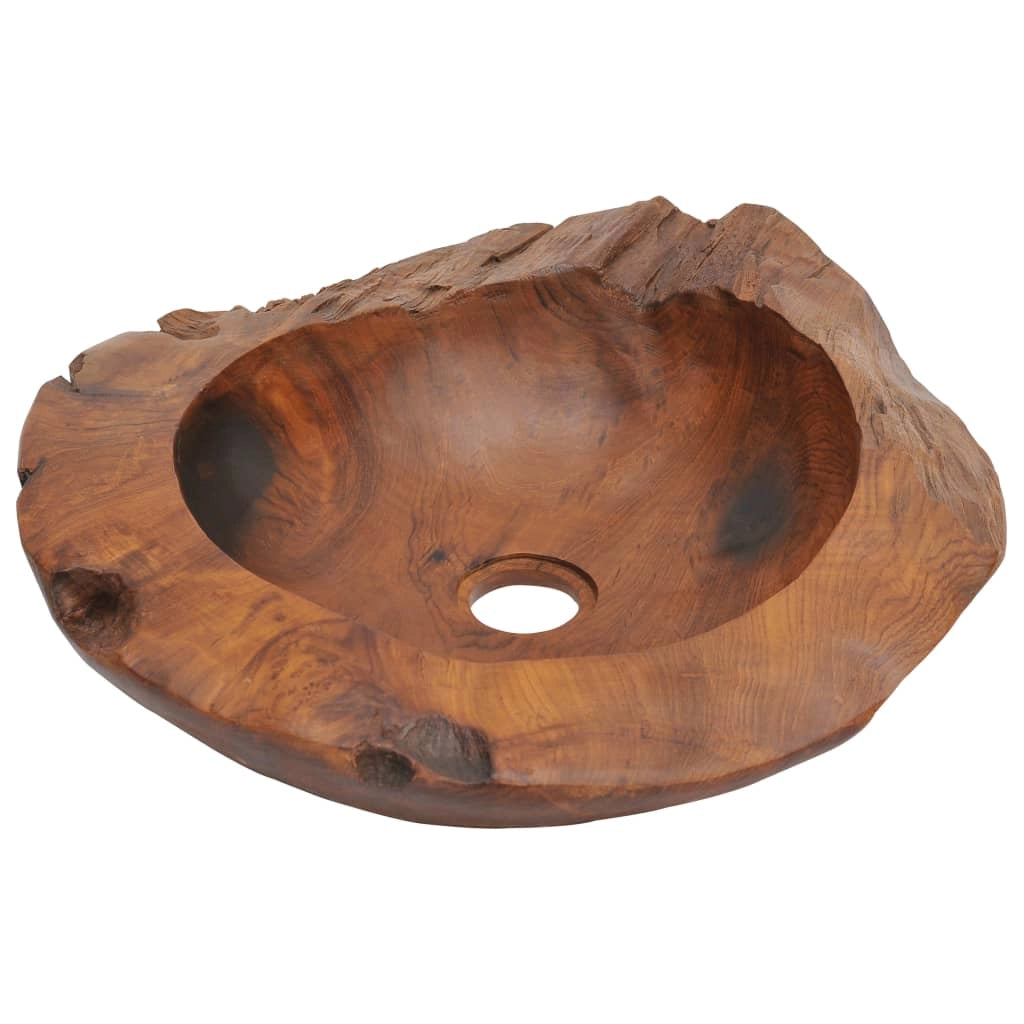 Lavabo in teak massello 45 cm marrone 02_0002838