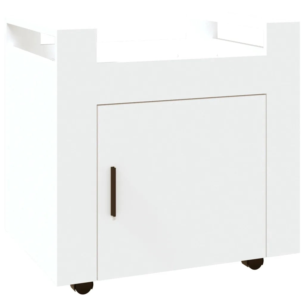 Carrello per Scrivania bianco 60x45x60 cm in Legno Multistrato cod mxl 39186