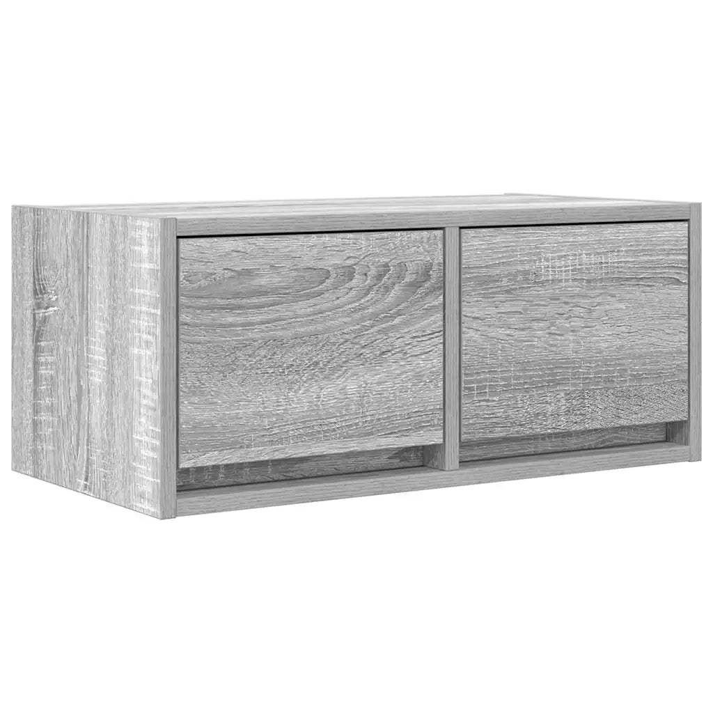 Mobili TV 2pz Grigio Sonoma 60x31x25,5 cm Legno Multistrato 861501