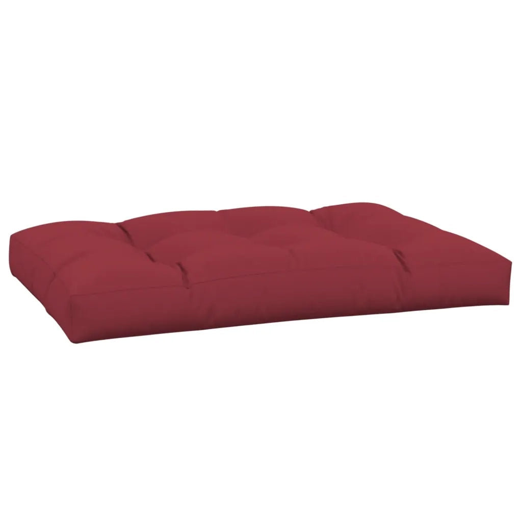 vidaXL Cuscino per Pallet 120 x 80 x 12 cm Rosso Vino in Tessuto