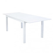 Tavolo Cuba Allungabile 150/210x90x75 h cm in Alluminio Bianco
