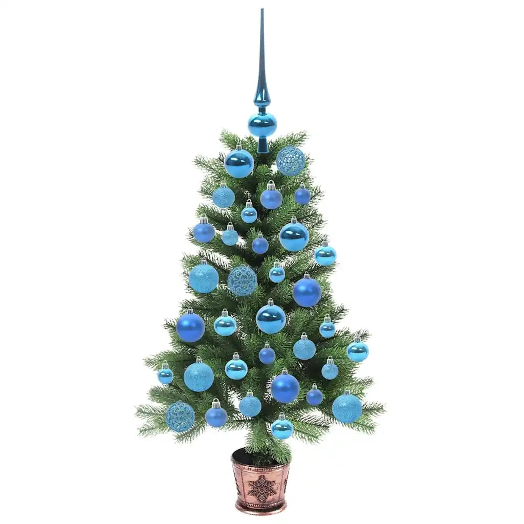 Albero di Natale con 150 LED con supporto Verde 90 cm PE 3396307