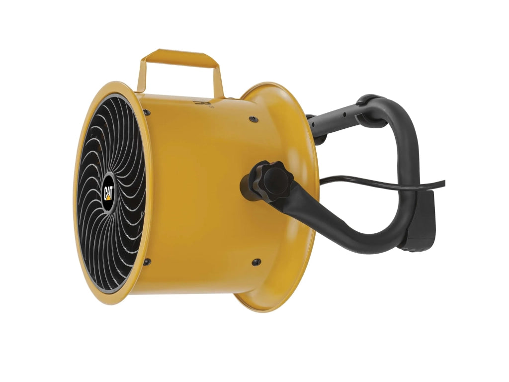 Caterpillar HVD-9AC Ventilatore a Pavimento Alta Velocità Ø23 cm, 60W, 4 Velocità, 27 m³/min, Pale in Alluminio, Orientabile, Montaggio a Parete, Compatto e Potente