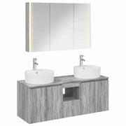 Set di Armadi da Bagno 4 pcs Sonoma grigio Legno ingegnerizzato 3406468