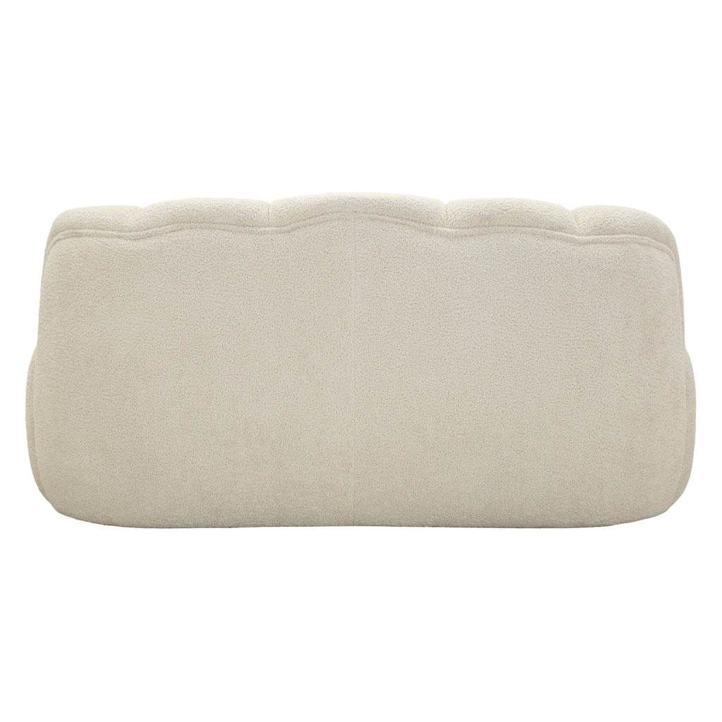 Alchi, Divano Fisso 2 Posti Posti a Sedere 2, 82x58x147h cm Bianco