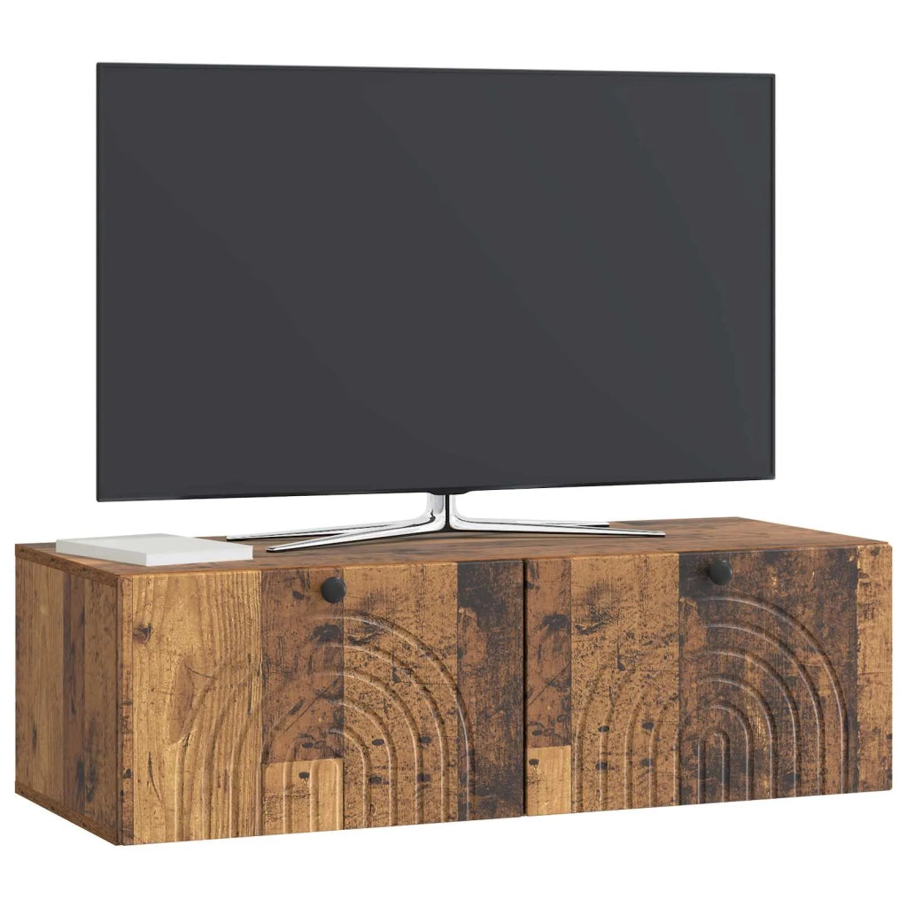 Mobile Porta TV da Muro Legno antico 99 x 41 x 30 cm 898193