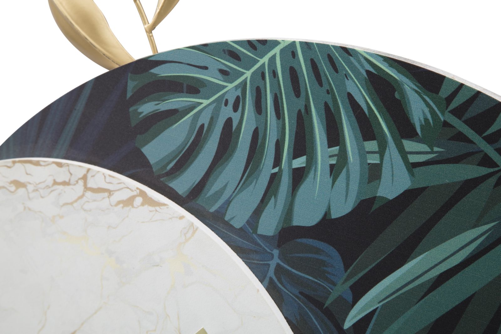 Orologio da Muro Roundy Green 60x4,5x65 cm in Ferro e MDF Multicolor