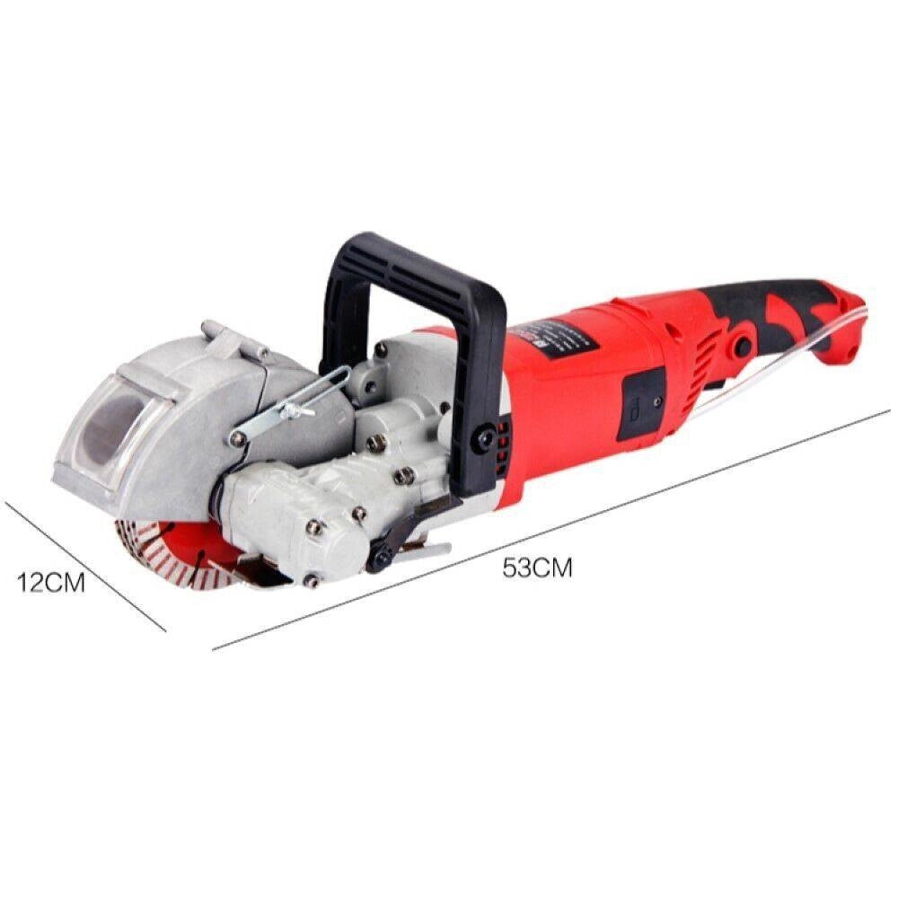 Trade Shop - Tracciatrice Scanalatrice A Disco 5 Dischi Scanalatore Muro 2800w Pompa Acqua -