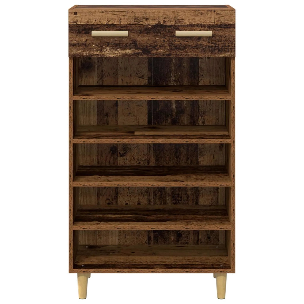 Mobile per scarpe con cassetto Legno vecchio 60 x 35 x 105 cm 8004210