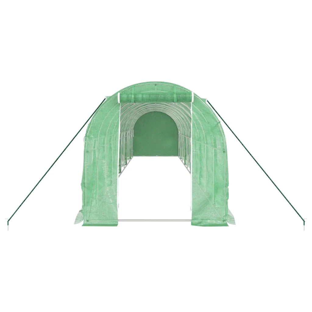 Serra con Telaio in Acciaio Verde 20 mÂ² 10x2x2 m