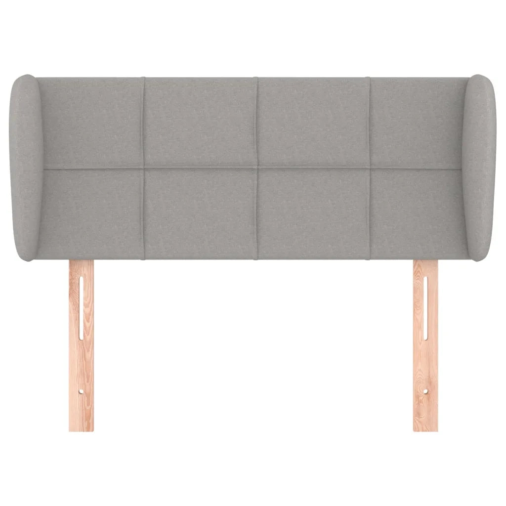 Testiera ad Orecchio Grigio Chiaro 103x23x78/88 cm in Tessuto 3117134