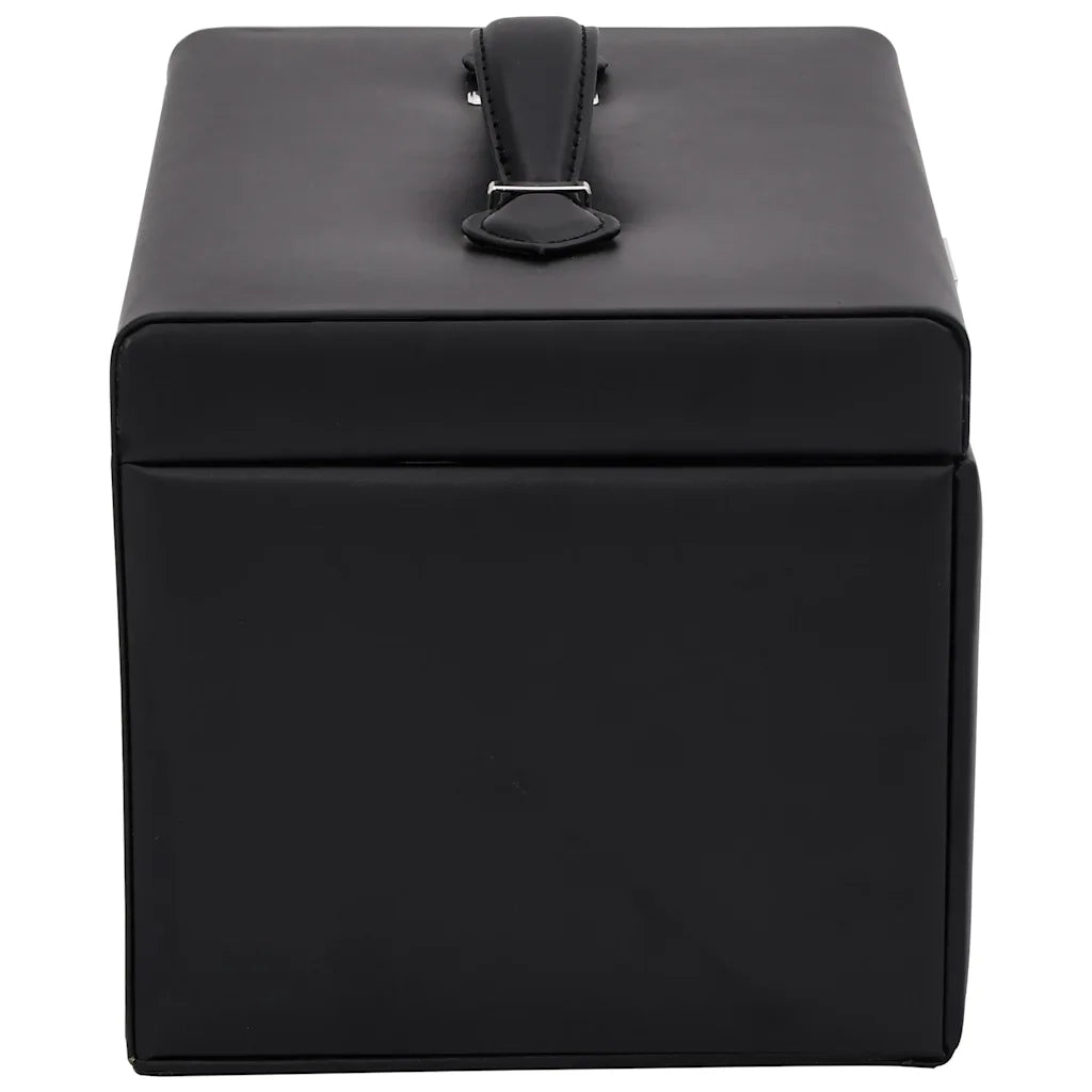 Portagioie a 3 Strati con Specchio Bloccabile Nero 26x18x17,5cm CFW3192193