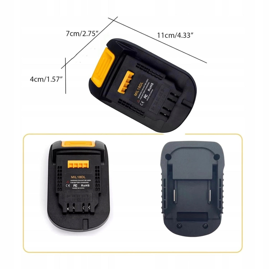 Adattatore Batteria 18V compatibile con Utensili Dewalt – Modello DW18ML | Alta Qualità e Durata