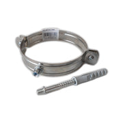 Collare fascetta murale inox 200mm spessore 8 decimi aisi 304