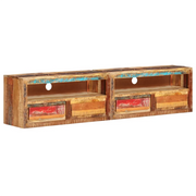 Mobili Porta TV 2pz 88x30x40 cm in Legno Massello di Recupero cod mxl 64251