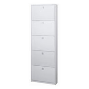 Scarpiera 5 Ante P18 Kit Bianco Fiammato cm 63x18x190h - Sarmog
