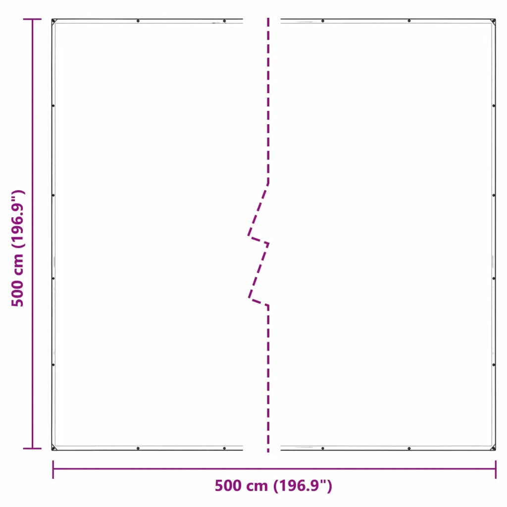 Copertura per Piante Trasparente 5 x 5 m PVC CFW1488639