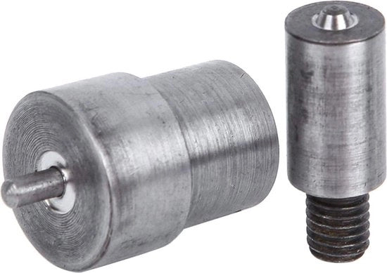 2 pezzi di Attacco Grommet Sterven Schimmel Manuale di Pressione - Puntatore Oculare - Strumento di Installazione per Teli di Pelle - 4mm.