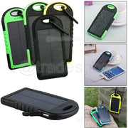 Trade Shop - Batteria Esterna Solare Impermeabile Caricabatteria Power Bank 8000mah Solar Aps -