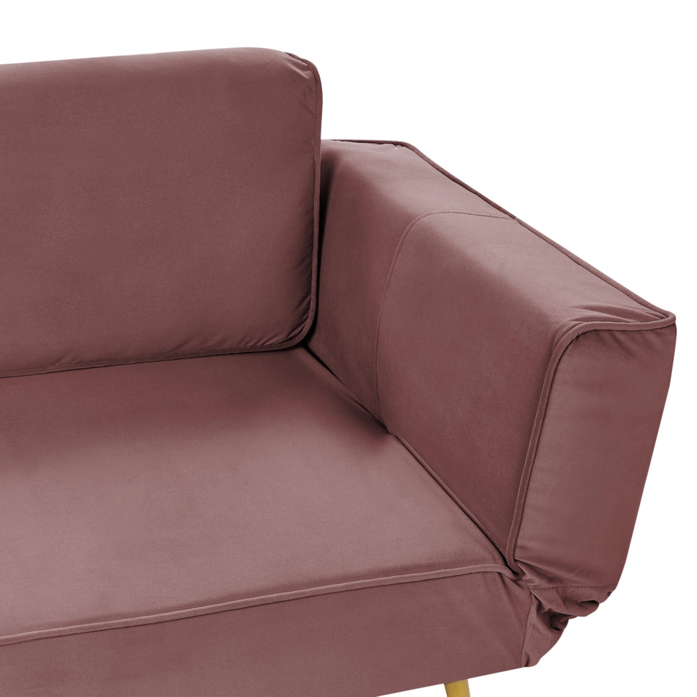 Divano letto in velluto Rosa Braccioli regolabili Soggiorno Letto Minimalista