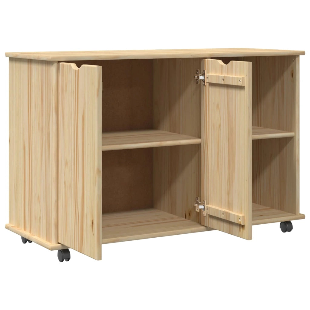 Mobile con Ruote con ruota Marrone 100 x 39 x 65,5 cm