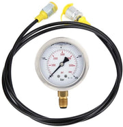 Set di manometri idraulici 0~400 bar - Drenaggio M16 x 2-BSP1/4 - Sonda di pressione 1,5 m - Compatta e Leggera - Resistenza al flusso