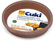 Cesti per air fryer, resistenti al grasso, impermeabili e antiaderenti, per una cottura omogenea e una frittura croccante, 1 confezione pezzo, Ø20,5 cm