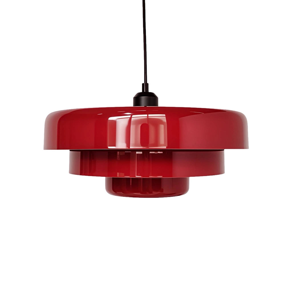 Sospensione interna metallo, ø35cm, bordeaux