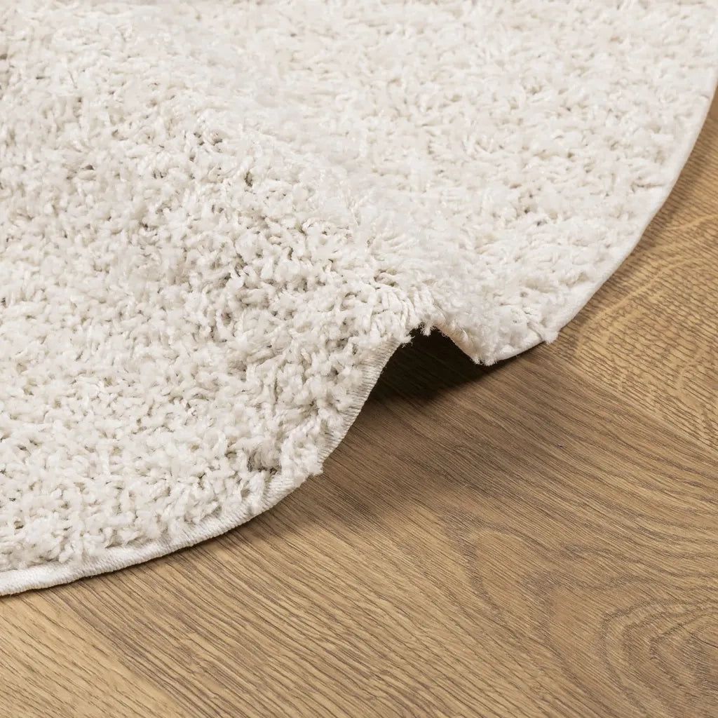 vidaXL Tappeto Shaggy PAMPLONA a Pelo Lungo Moderno Crema Ø 200 cm