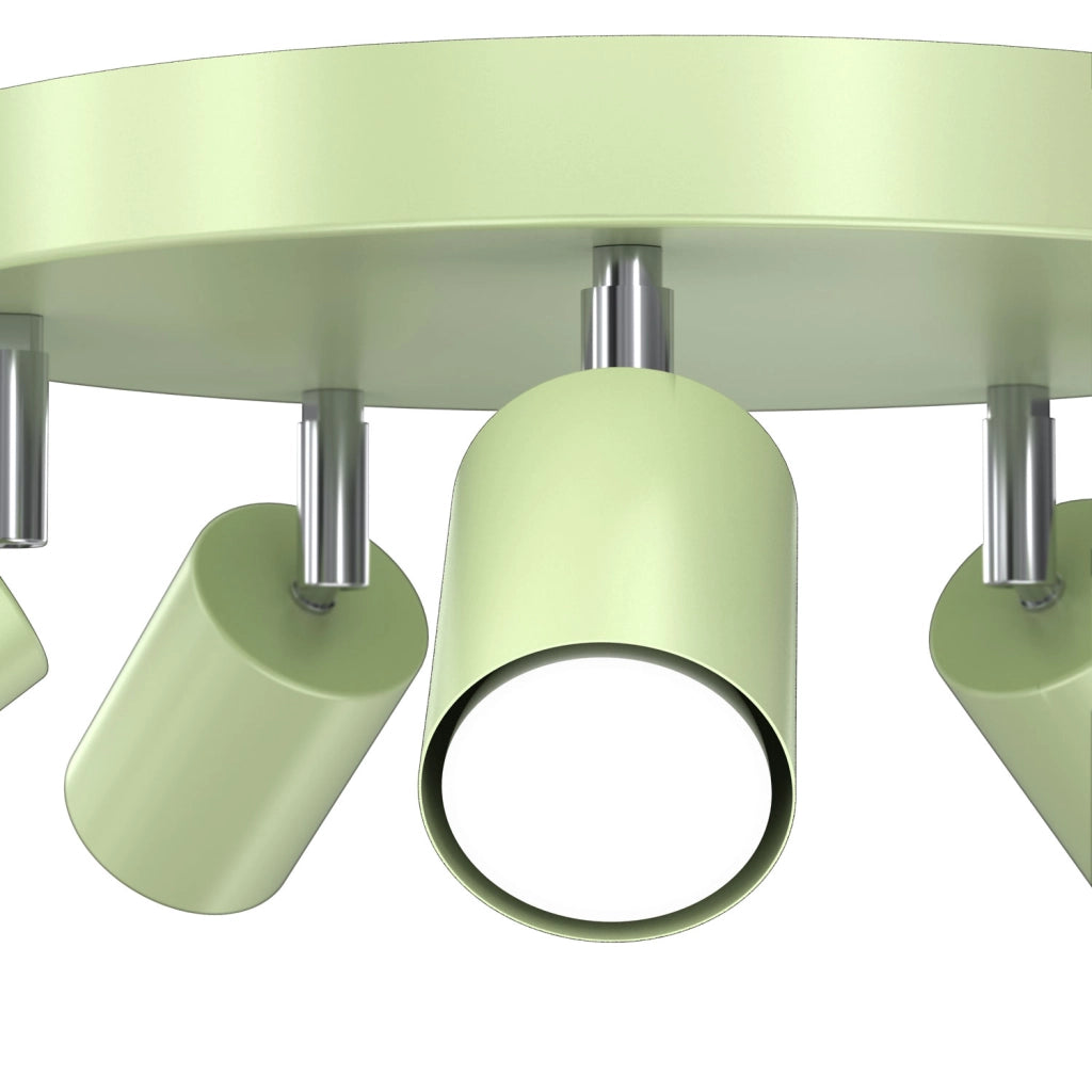 Plafoniera Fun 5xGU10 metallo verde Luminex