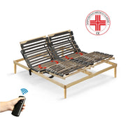 Rete Venus Elettrica Wireless 160X190 26 doghe anticigolio, 3 snodi, movimento motorizzato testiera e pediera con telecomando, sospensioni SEBS |MADE IN ITALY-DETRAIBILE 19%|