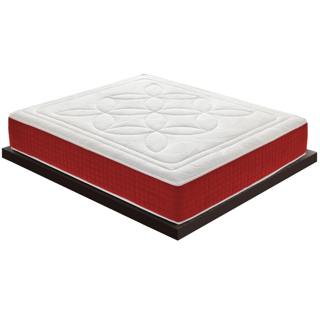 Materasso Singolo 80x190 in memory foam, altezza 25 cm, 5 cm di memory foam, 11 zone di comfort