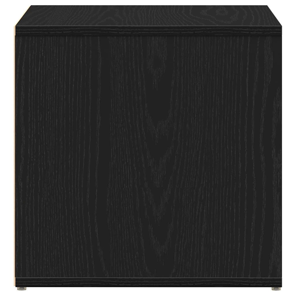 Cassettiera Rovere Nero 40,5 x 40 x 40 cm Legno multistrato 862792