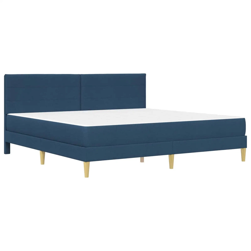 Struttura del letto Blu 200 x 200 cm Poliestere